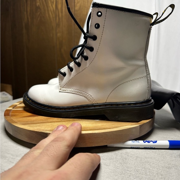 Dr. Martens Shoes - Dr. (Doc) Martens 1460W Air Wair, Unisex Boots, White Size: 6